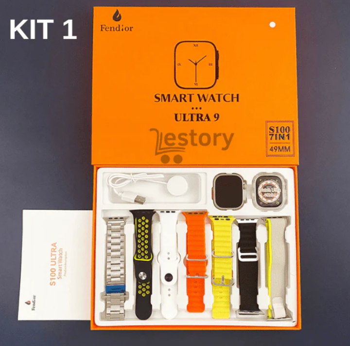 Kit  Luxuoso De Relógios Unissex Ultra9 Em Cores Diversas