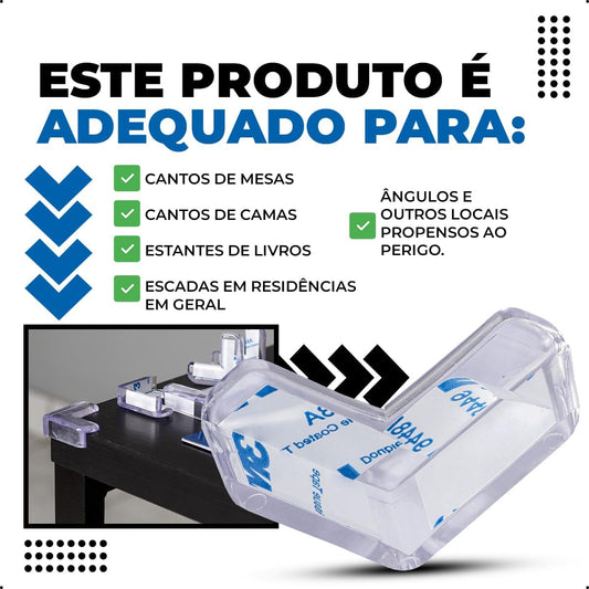 Protetor Moderno De Quina Em Silicone Proteção Para Crianças