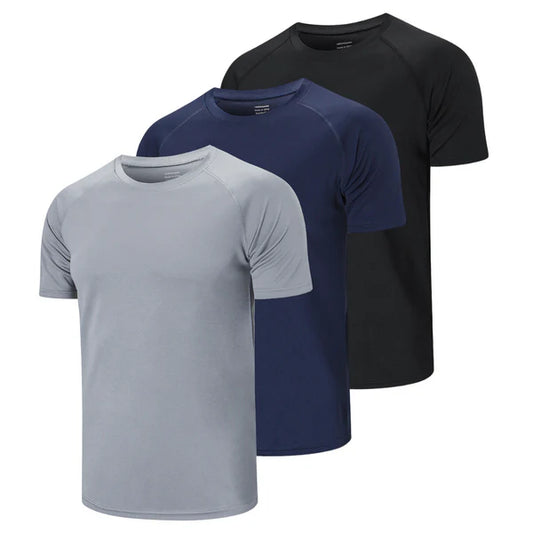 Camisetas Masculina DryFit Diversas Cores Com 3 Unidades + Brinde