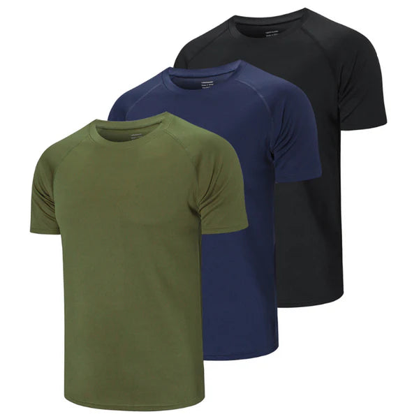 Camisetas Masculina DryFit Diversas Cores Com 3 Unidades + Brinde